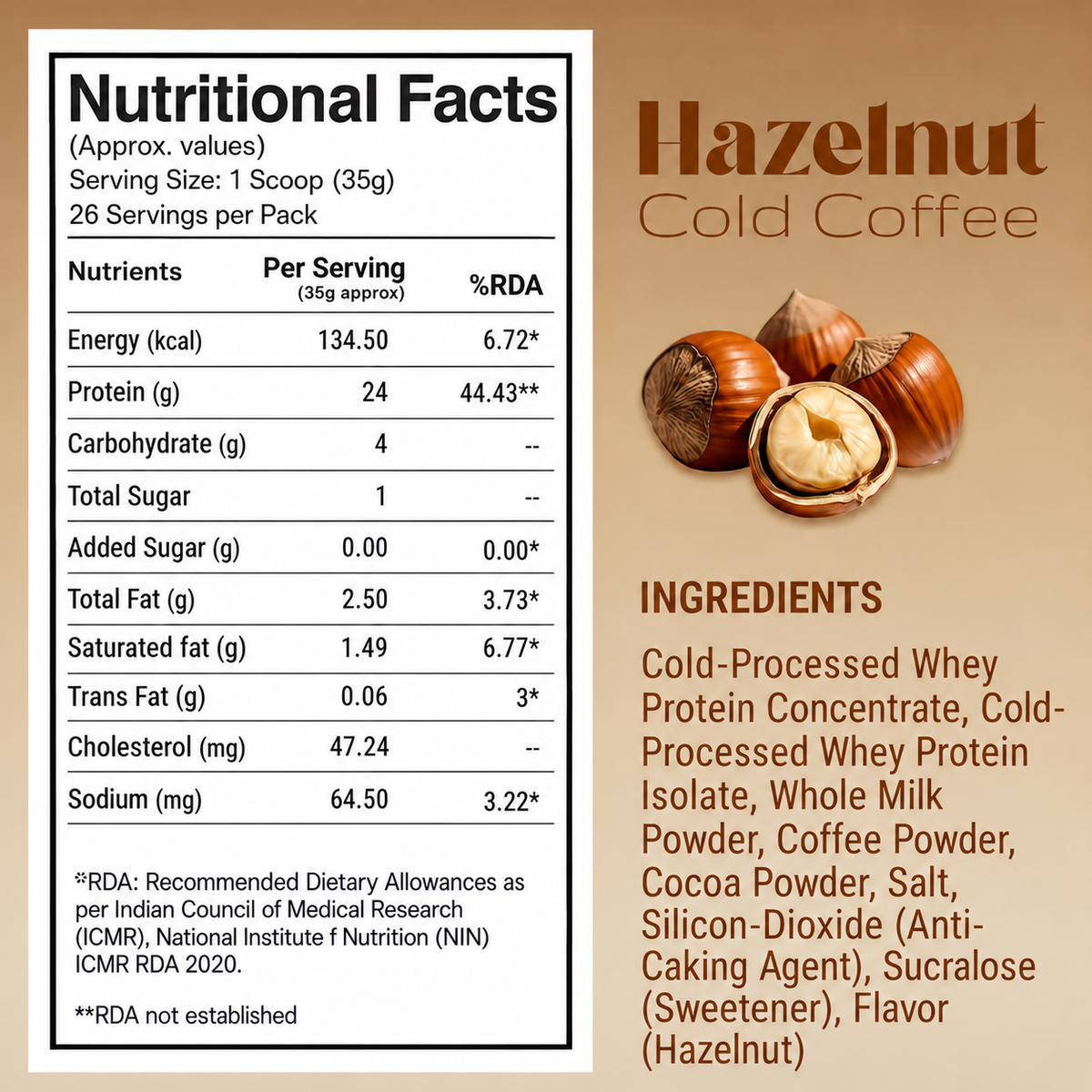 #Flavours_Hazelnut Cold Coffee 🌰