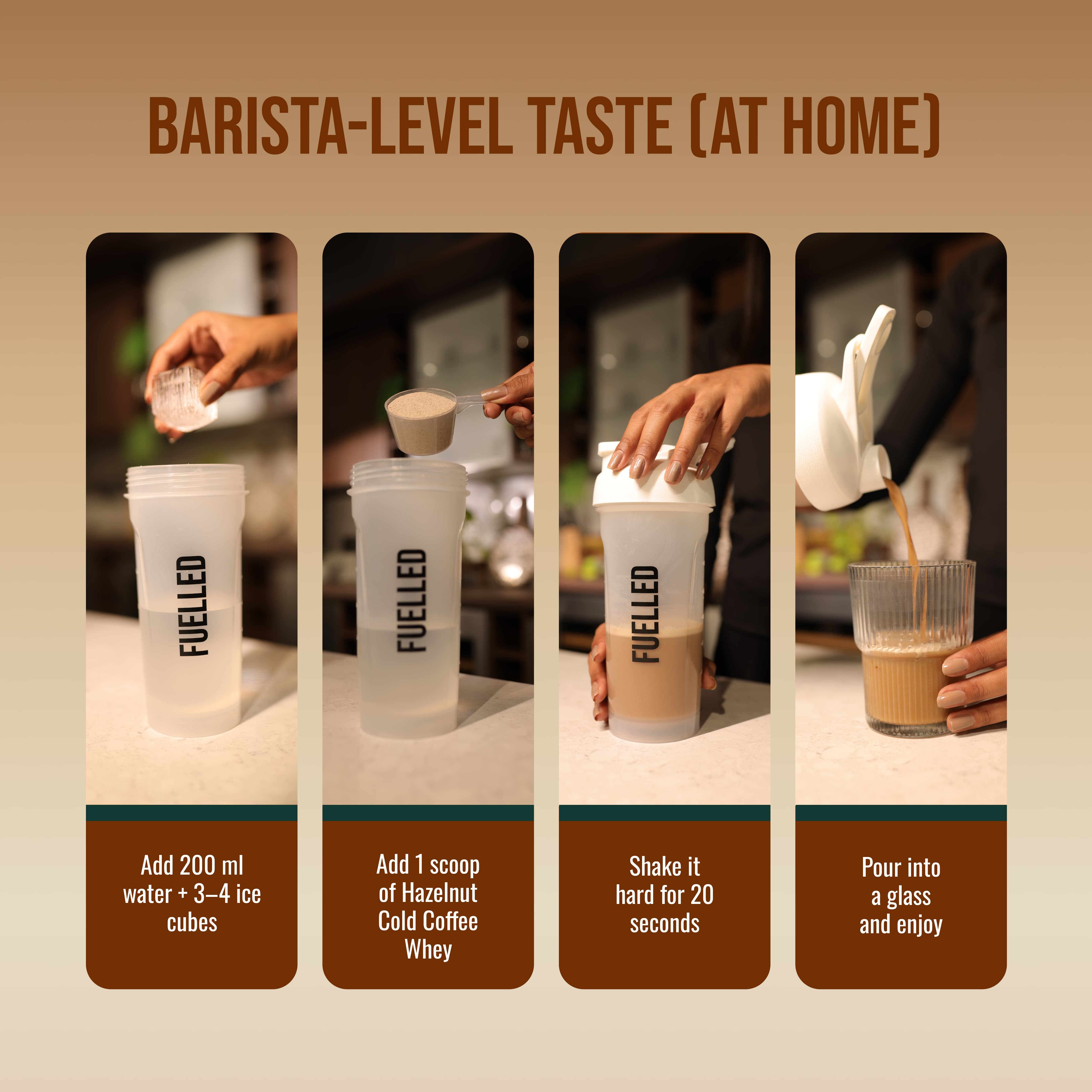 #Flavours_Hazelnut Cold Coffee 🌰