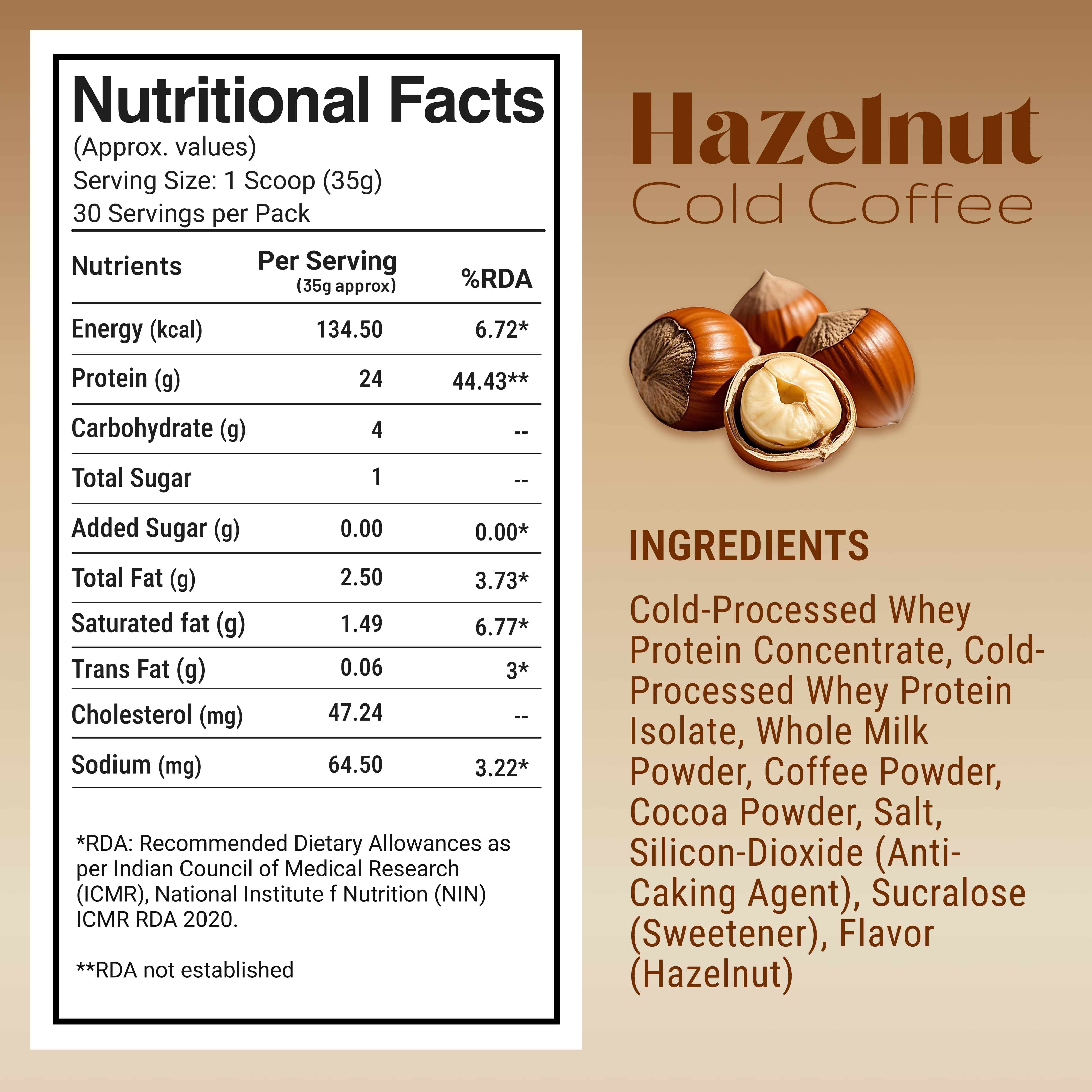 #Flavours_Hazelnut Cold Coffee 🌰