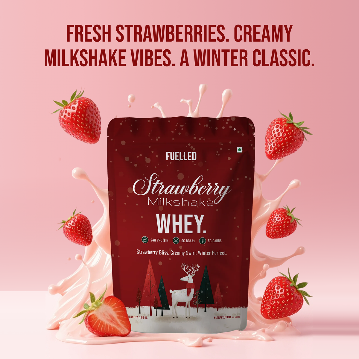 #Flavours_Strawberry Milkshake 🍓