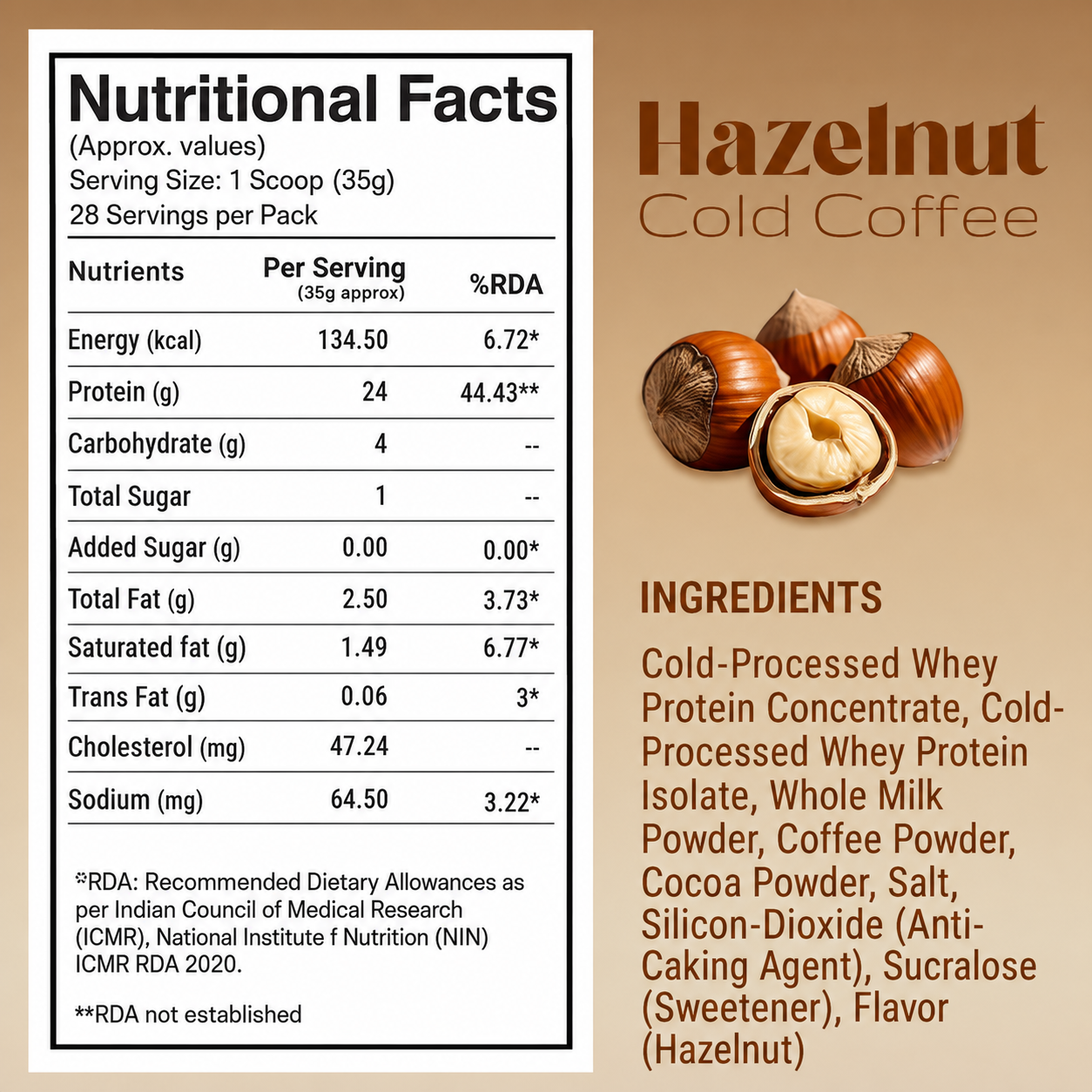 #Flavours_Hazelnut Cold Coffee 🌰