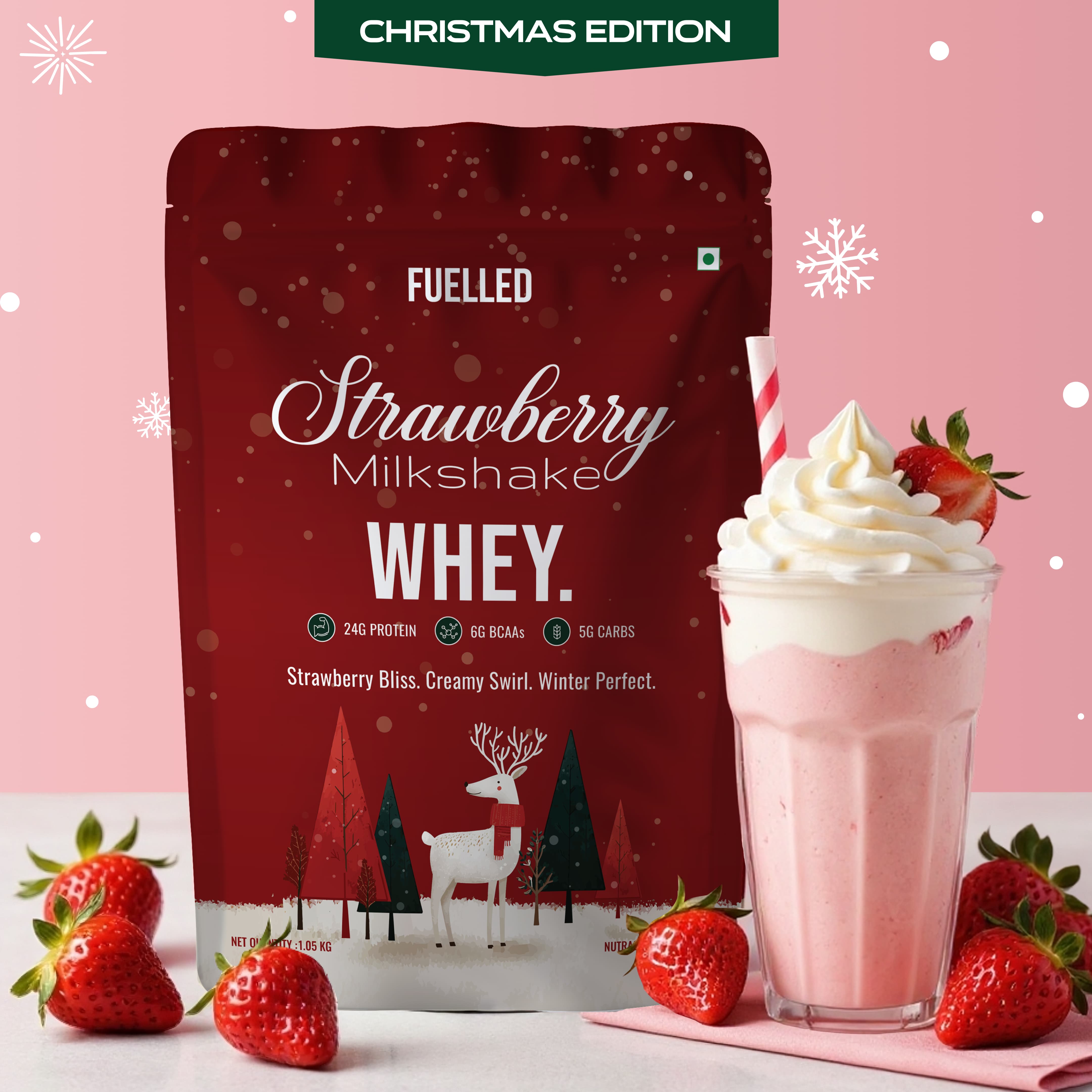 #Flavours_Strawberry Milkshake 🍓