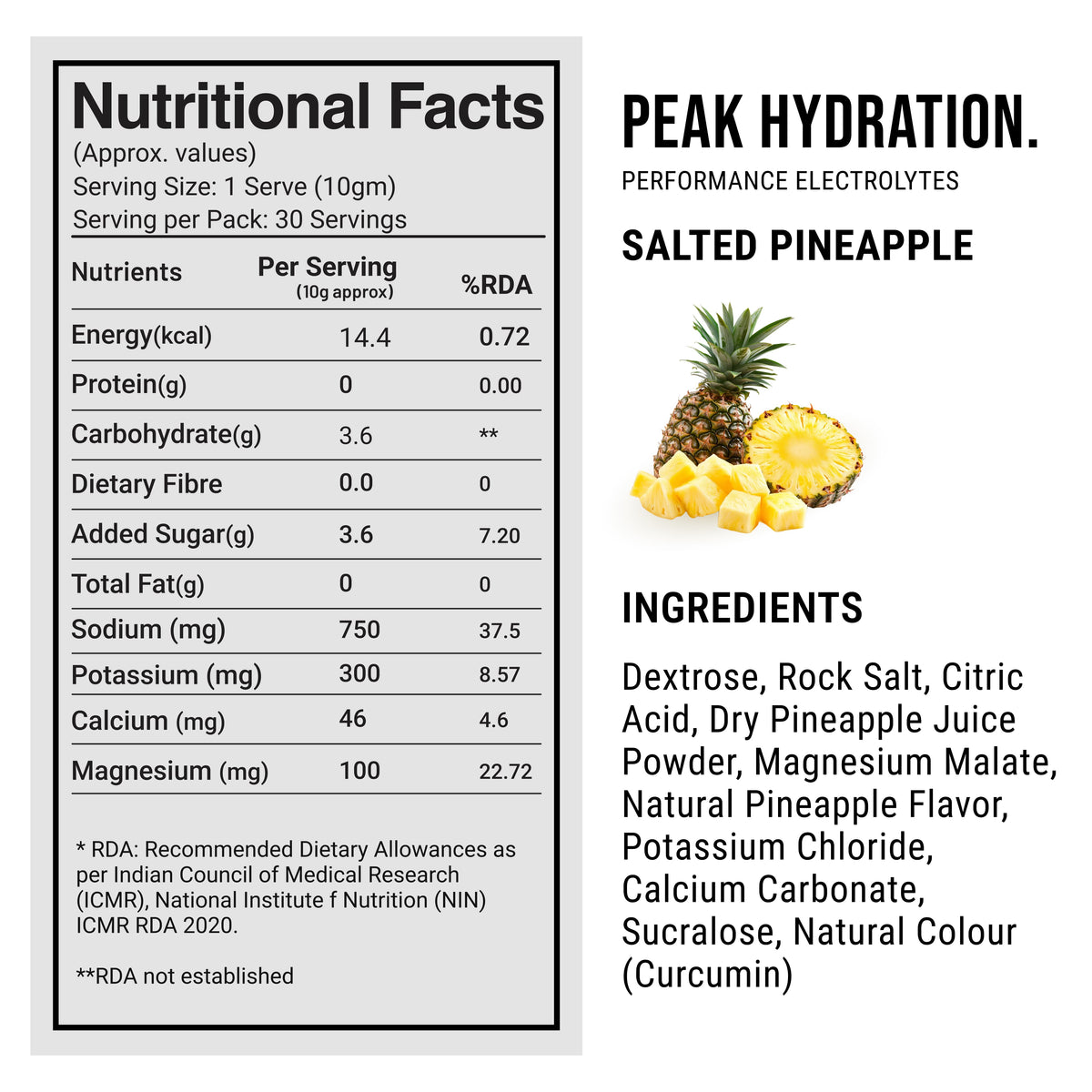 Peak Hydration – Science-Backed Electrolytes for Strength & Performance